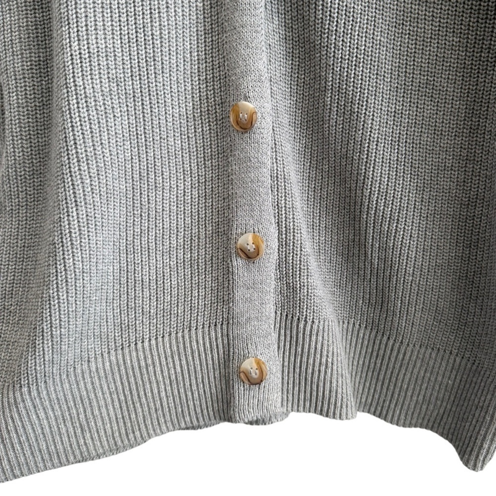 HUDSON Cotton Button Down Cardigan Sweater Gray Size - Picture 8 of 14